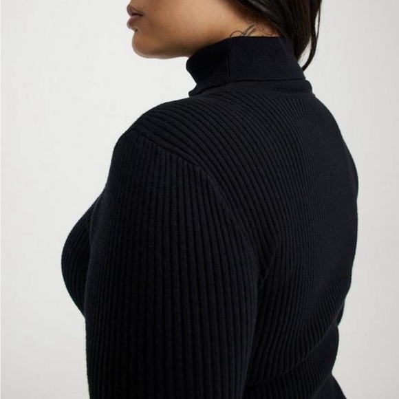Torrid Mock Neck Ribbed Sweater - Picture 4 of 9